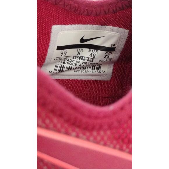 Nike KD 9 Shoes Mens Size 7 Red Pink Knit Basketball Zoom Air Low Top 855908-666 - Picture 5 of 6